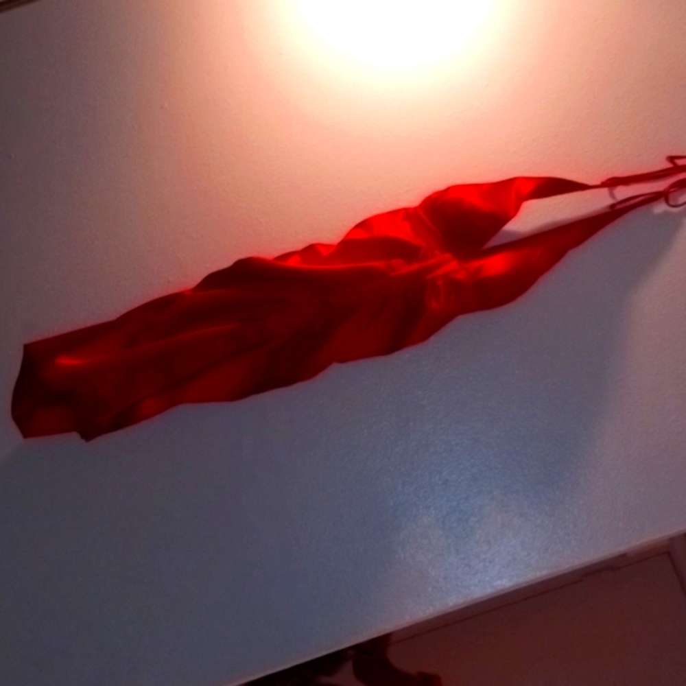 Beautiful soft silk red sexy dress